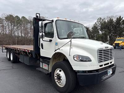 Freightliner M2 Tandem Axle Flatbed Truck - 300HP, 6 Speed Automatic