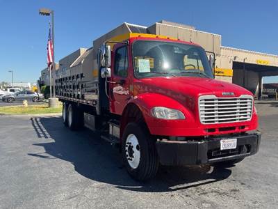 Freightliner M2 Tandem Axle Flatbed Truck - 300HP, 6 Speed Automatic
