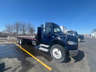 Freightliner M2 Tandem Axle Flatbed Truck - 330HP, 6 Speed Automatic