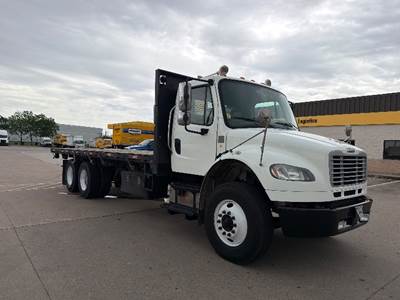 Freightliner M2 Tandem Axle Flatbed Truck - 260HP, 6 Speed Automatic