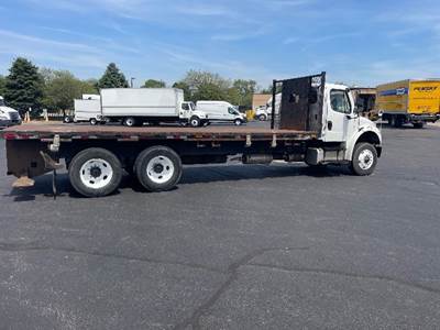 Freightliner M2 Tandem Axle Flatbed Truck - 350HP, 6 Speed Automatic