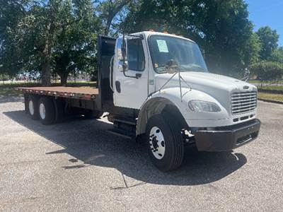 Freightliner M2 Tandem Axle Flatbed Truck - 300HP, 6 Speed Automatic
