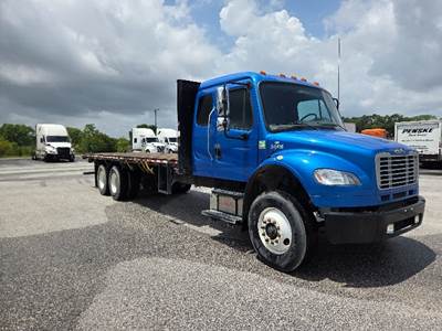 Freightliner M2 Tandem Axle Flatbed Truck - 330HP, 6 Speed Automatic