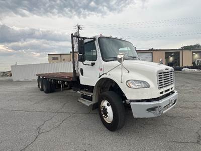 Freightliner M2 Tandem Axle Flatbed Truck - 350HP, 6 Speed Automatic