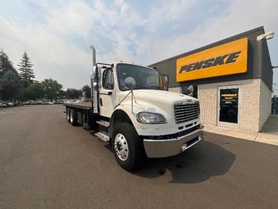 Freightliner M2 Tandem Axle Flatbed Truck - 300HP, 6 Speed Automatic