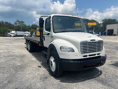 Freightliner M2 Tandem Axle Flatbed Truck - 300HP, 10 Speed Manual