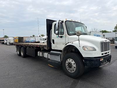 Freightliner M2 Tandem Axle Flatbed Truck - 350HP, 6 Speed Automatic