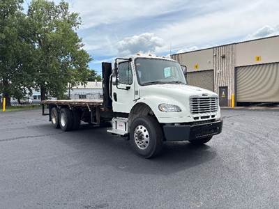 Freightliner M2 Tandem Axle Flatbed Truck - 300HP, 6 Speed Automatic