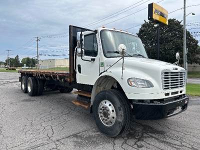 Freightliner M2 Tandem Axle Flatbed Truck - 350HP, 6 Speed Automatic
