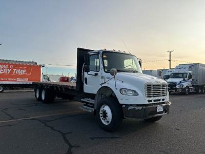 Freightliner M2 Tandem Axle Flatbed Truck - 350HP, 6 Speed Automatic