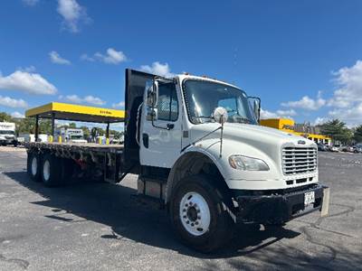 Freightliner M2 Tandem Axle Flatbed Truck - 350HP, 6 Speed Automatic