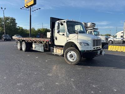 Freightliner M2 Tandem Axle Flatbed Truck - 350HP, 6 Speed Automatic