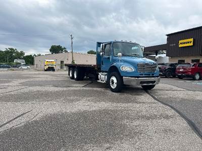 Freightliner M2 Tandem Axle Flatbed Truck - 300HP, 6 Speed Automatic