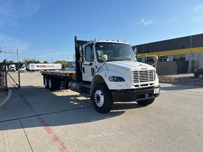 Freightliner M2 Tandem Axle Flatbed Truck - 350HP, 6 Speed Automatic