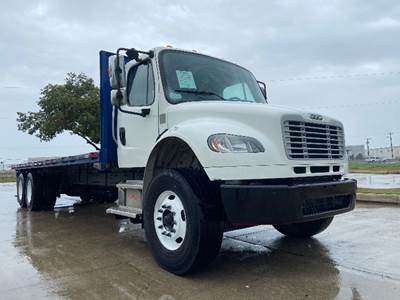 Freightliner M2 Tandem Axle Flatbed Truck - 300HP, 10 Speed Manual