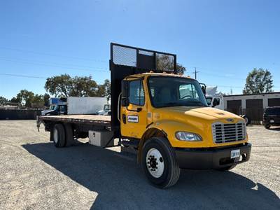 Freightliner M2 26 ft Flatbed Truck - 220HP, 7 Speed Automatic