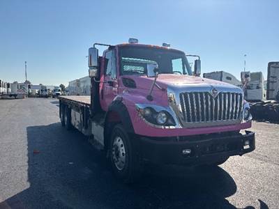 International 7600 Tandem Axle 23 ft Flatbed Truck - 430HP, 10 Speed Automatic