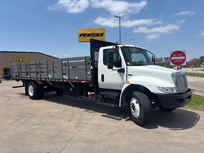 International MV607 26 ft Flatbed Truck - 250HP, 6 Speed Automatic