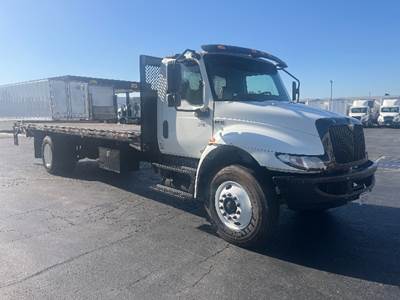 International MV607 24 ft Flatbed Truck - 220HP, 6 Speed Automatic