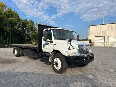 International MV607 Flatbed Truck - 220HP, 6 Speed Automatic