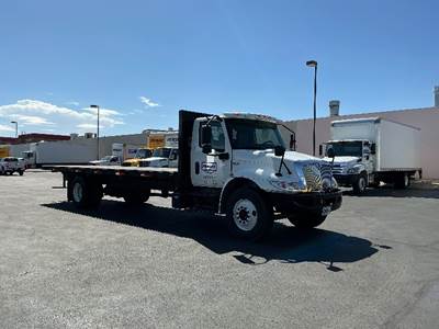 International MV607 Flatbed Truck - 220HP, 6 Speed Automatic