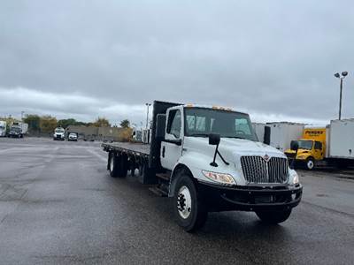 International MV607 Flatbed Truck - 220HP, 6 Speed Automatic