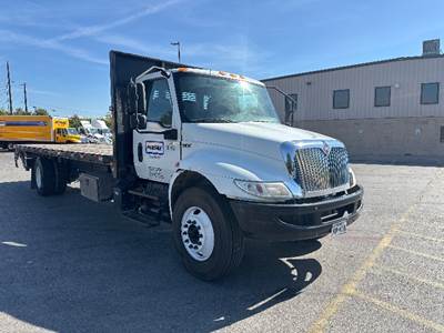 International MV607 Flatbed Truck - 220HP, 7 Speed Automatic