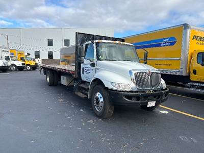 International MV607 Flatbed Truck - 220HP, 6 Speed Automatic