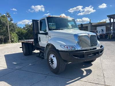 International MV607 Flatbed Truck - 220HP, 6 Speed Automatic