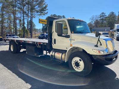 International MV607 Flatbed Truck - 220HP, 6 Speed Automatic