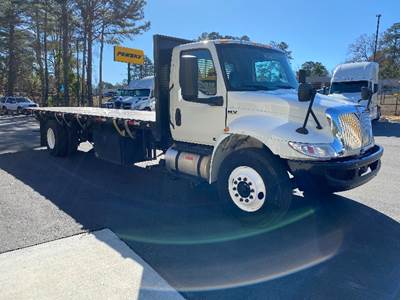 International MV607 Flatbed Truck - 220HP, 6 Speed Automatic
