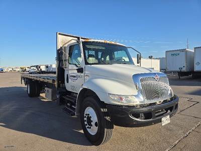International MV607 Flatbed Truck - 220HP, 7 Speed Automatic