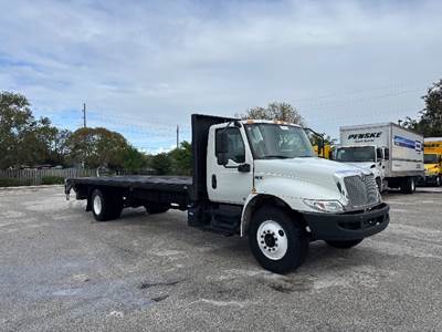 International MV607 Flatbed Truck - 240HP, 6 Speed Automatic
