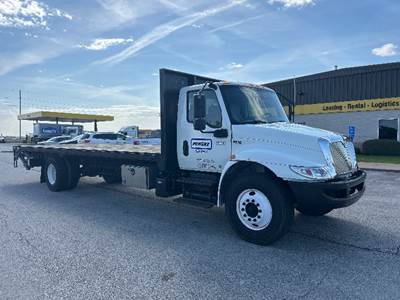 International MV607 Flatbed Truck - 220HP, 7 Speed Automatic
