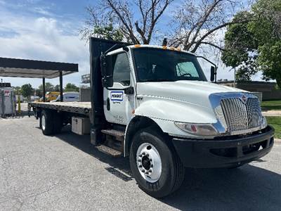 International MV607 Flatbed Truck - 220HP, 7 Speed Automatic