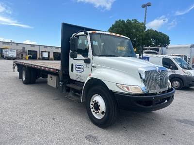 International MV607 Flatbed Truck - 220HP, 7 Speed Automatic