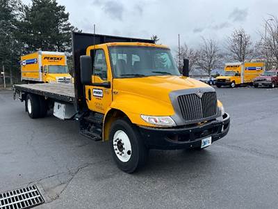 International MV607 Flatbed Truck - 220HP, 6 Speed Automatic
