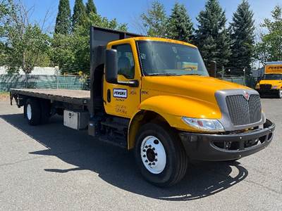 International MV607 Flatbed Truck - 220HP, 6 Speed Automatic