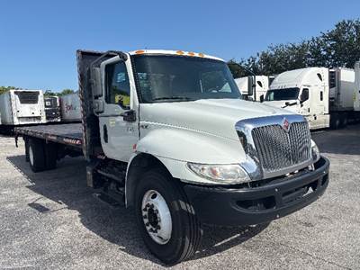 International MV607 Flatbed Truck - 220HP, 6 Speed Automatic