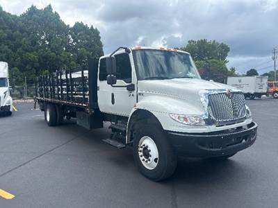 International MV607 Flatbed Truck - 240HP, 7 Speed Automatic