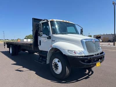 International MV607 Flatbed Truck - 220HP, 6 Speed Automatic