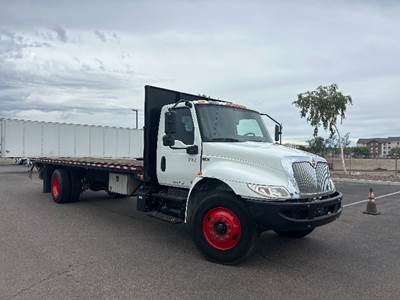 International MV607 Flatbed Truck - 220HP, 6 Speed Automatic