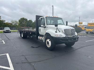 International MV607 Flatbed Truck - 220HP, 6 Speed Automatic