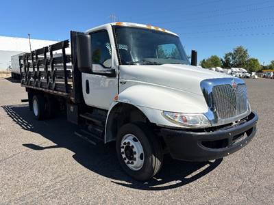 International MV607LP Flatbed Truck - 250HP, 6 Speed Automatic