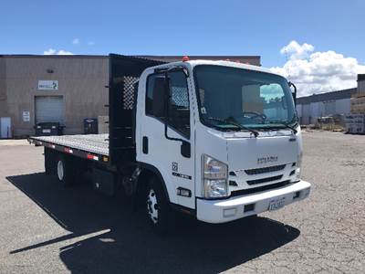 Isuzu NPR Flatbed Truck - 210HP, 6 Speed Automatic