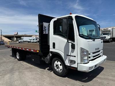 Isuzu NPR Flatbed Truck - 220HP, 6 Speed Automatic
