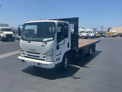 Isuzu NPR Flatbed Truck - 210HP, 6 Speed Automatic