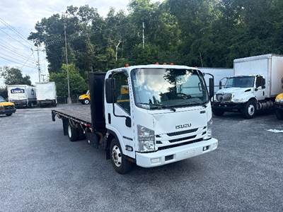 Isuzu NPR Flatbed Truck - 215HP, 6 Speed Automatic