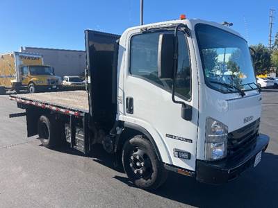 Isuzu NPR Flatbed Truck - 215HP, 6 Speed Automatic