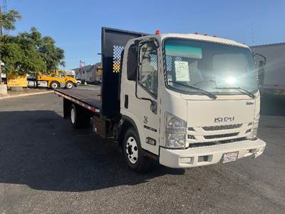 Isuzu NPR Flatbed Truck - 210HP, 6 Speed Automatic